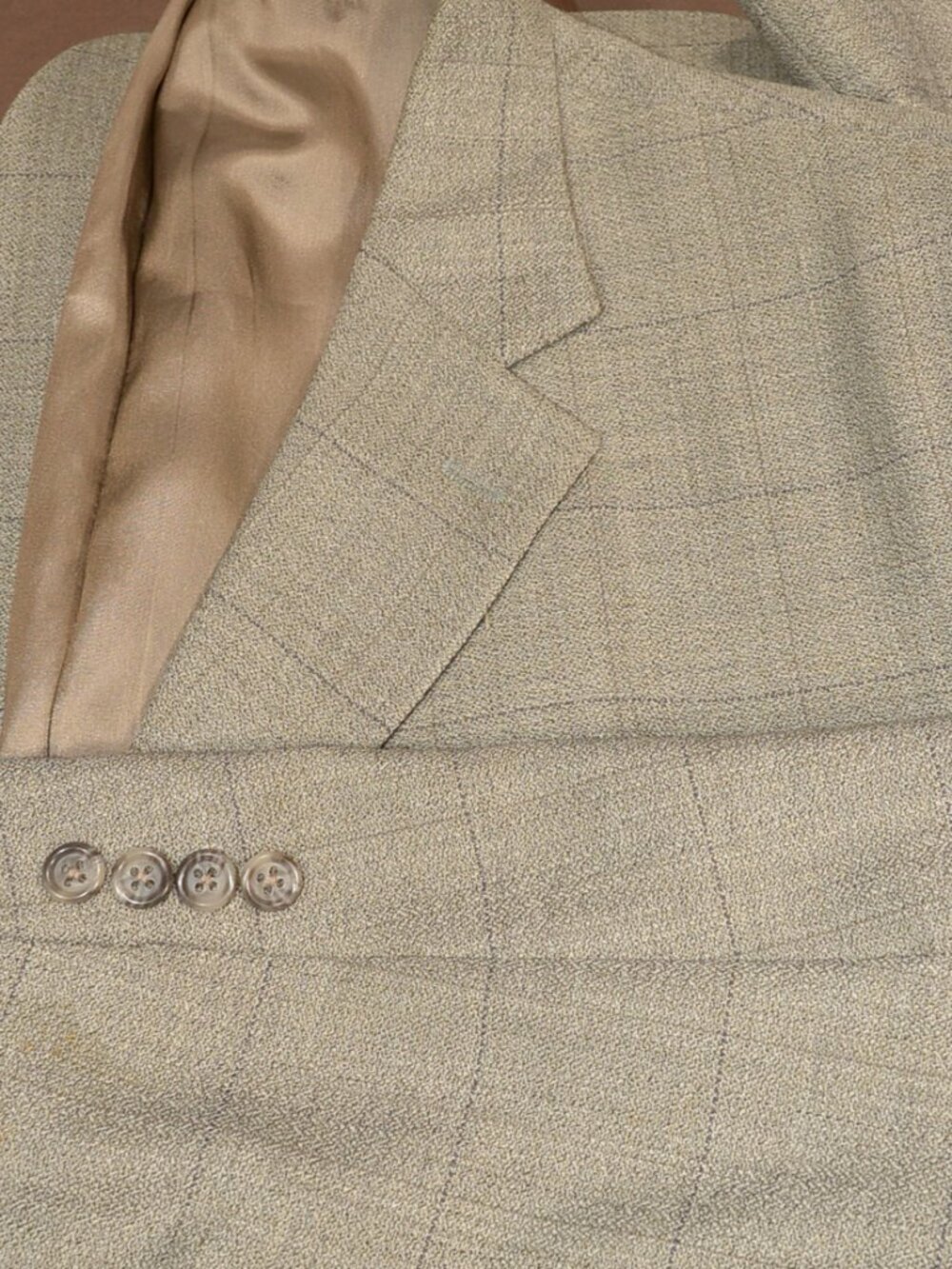 Joseph & Feiss 100% Wool Windowpane Sport Coat -- 3-Button -- 48L